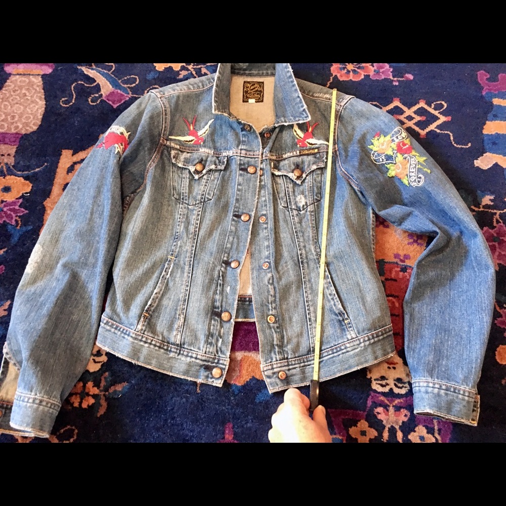 RARE Lucky Brand Forever Love Denim Jacket